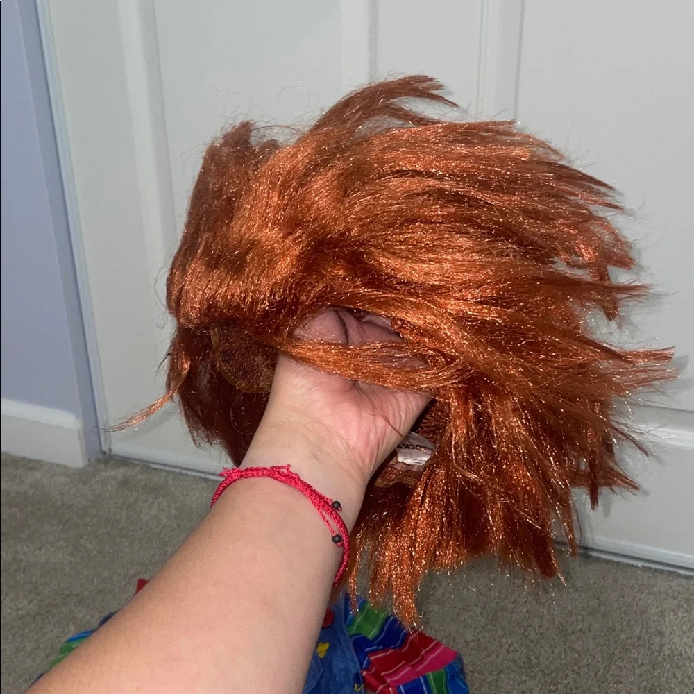 Spirit Chucky Costume with Striped Shirt and Wig - Picture 4 of 5